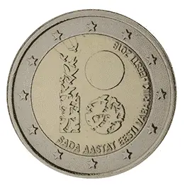 2 euro estonia centenario indipendenza 2018