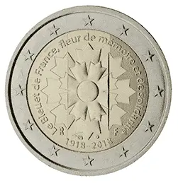 2 euro francia bleuet de france 2018