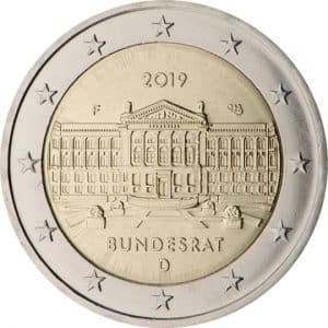 2 euro germania 70 anniversario istituzione bundesrat 2019