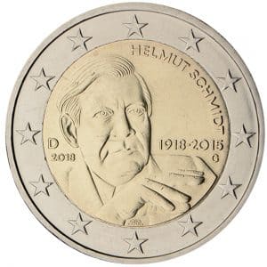2 euro germania centenario nascita helmut schmidt 2018