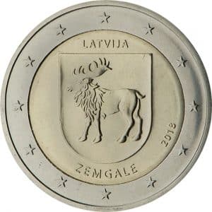 2 euro lettonia regione zemgale 2018