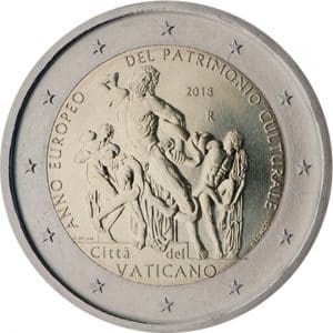2 euro commemorativi vaticano 2018 patrimonio culturale