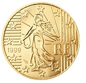 francia 50 centesimi rari 1 serie 1999 2006