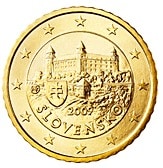 slovacchia 50 centesimi rari