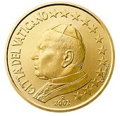 vaticano 50 centesimi rari 1 serie giovanni paolo 2002 2005