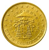 vaticano 50 centesimi rari 2 serie sede vacante 2005