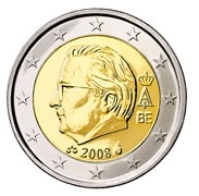 belgio 2 euro rari terza serie
