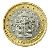 citta vaticano 1 euro raro 2 serie 2005