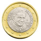 citta vaticano 1 euro raro 3 serie 2006 2007