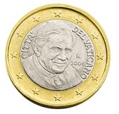 citta vaticano 1 euro raro 4 serie 2008 2013