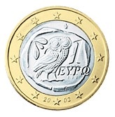 grecia 1 euro raro 2 serie 2007