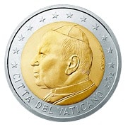 vaticano 2 euro giovanni paolo rari 1 serie 2002 2005