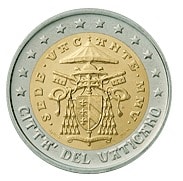 vaticano 2 euro sede vacante rari 2 serie 2005