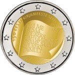 2 euro commemorativo 2022 estonia societa letteraria estone