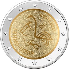 2 euro commemorativo estonia popoli ugrofinnici